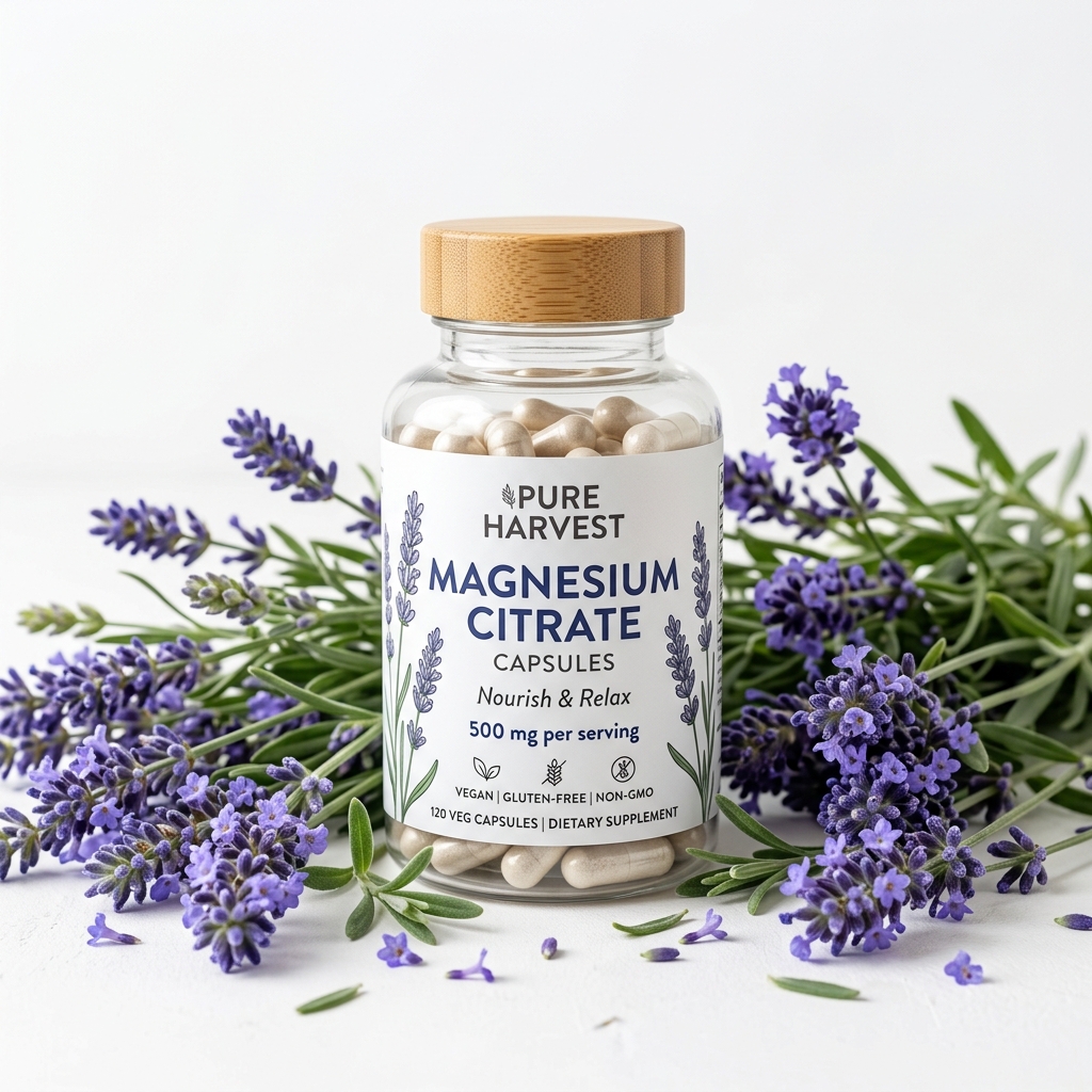 NOW Magnesium Citrate Bottle